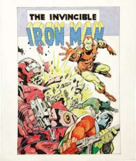 George Tuska - Iron Man and Doctor Spectrum Illustration Original Art (2003). The diabolical Doctor Spectrum -