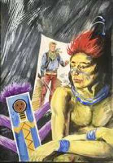 Franco Donatelli - Original cover for Pecos Bill. Gouache. Signed. Mint