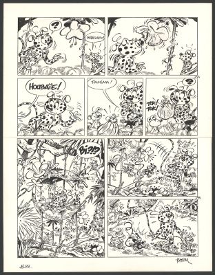 Batem | Le Marsupilami - Chiquito Paradiso (T.22) - Planche originale n°07 | Daniel Maghen
