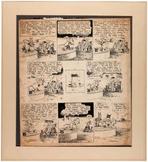 KRAZY KAT 1928 SUNDAY PAGE ORIGINAL ART WITH ALL MAIN CHARACTERS. | Hake’s