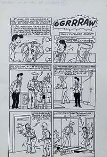 De Moor, Bob - 1 Original page - Barelli - Barelli et le nez de Cléops - 1975 | Catawiki