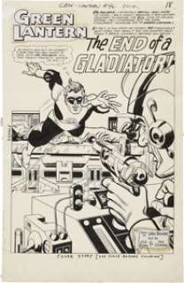 Gil Kane and Sid Greene Green Lantern #46 Splash Page 1 Original Art (DC, 1966). As can be seen in this -