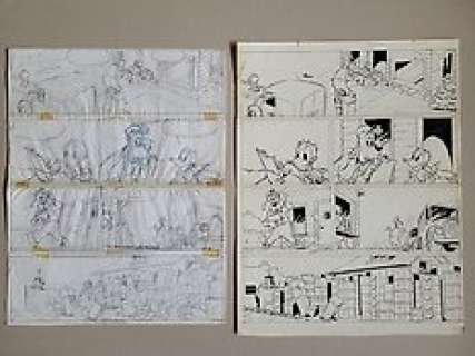 Ed van Schuijlenburg - 2 Original page - Donald Duck - Bestelling - 1993 | Catawiki