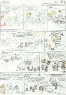 Peyo’s Studio - Les Schtroumpfs - Production préliminaire Page 2 - Panda | Catawiki