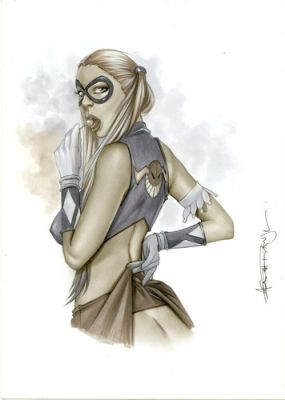 8,5x11" HARLEY QUINN LW#232 ORIGINAL PINUP GIRL by ALEX MIRANDA | eBay US (Buy It Now)