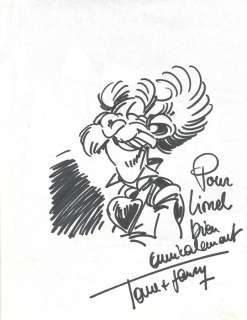 Janry | Spirou, illustration pleine page au feutre… | Millon