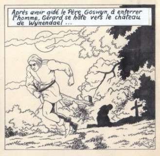 De Moor, Bob - 1 Page originale + album de luxe - De Leeuw van Vlaanderen / Le Lion de Flandre - (p.9) - 1949 | Catawiki