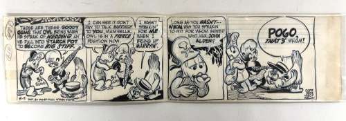 ORIGINAL WALT KELLY ILLUSTRATION, POGO COMIC STRIP | misc / divers