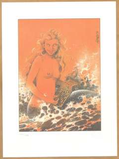 Bourgeon, François - 1 Offset Print - "La Sirène Sapristi" - Signée et numérotée