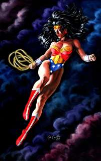Ed Coutts - Wonder Woman Painting (Sold Live on ‘Dueling Dealers of Comic Art‘ Episode #101 Podcast on 1-4-2023 Watch It Here!