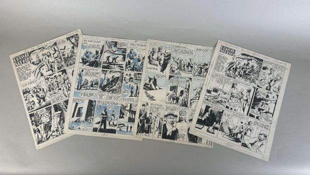 Lot 45 - "Envoyé Spécial" 4 planches originales parues dans "Pierrot", circa… | misc / divers