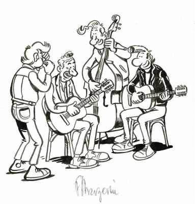 Margerin | Lucien, dessin original à l’encre de chine. | Septimus