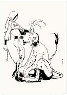 Trono, Walter - 1 Original drawing - She and the Devil abused - Mad on a strap-on, ah! - 2019 | Catawiki