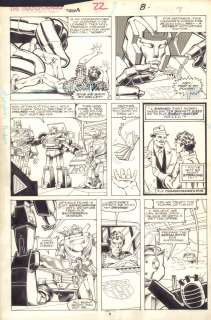 Don Perlin - The Transformers #22 P.6 - Optimus Prime, Skids, & Donny Finkleberg - 1986