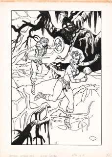 Fred Carrillo - Masters of the Universe Sticker Fun Book P.16 - Teela & Evil-Lyn