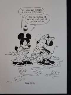 Ziche, Silvia - 1 Original drawing - Topolino e la prova Costume | Catawiki