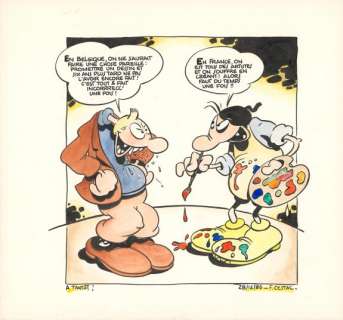 Florence Cestac - Illustration originale réalisée en 1986