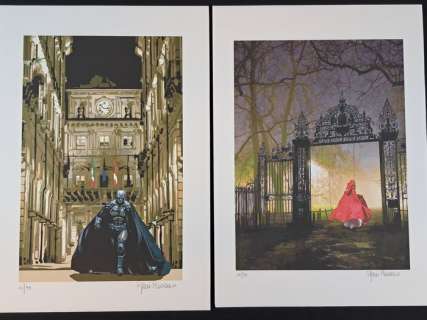 Moramarco, Gianni - 2 Graphiques signés en édition limitée - Batman & Cappuccetto Rosso | Catawiki