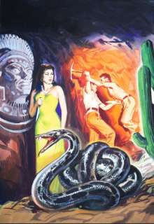 Bozzesi, Franco - 1 Gouache - Star Ciné Cosmos - La Montagne du Diable  - 1963 | Catawiki