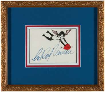 LEROY NEIMAN ORIGINAL PLAYBOY FEMLIN SIGNED & FRAMED ART. | Hake’s