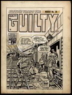 Marvin Stein - JUSTICE TRAPS THE GUILTY #36 Cover | ComicConnect