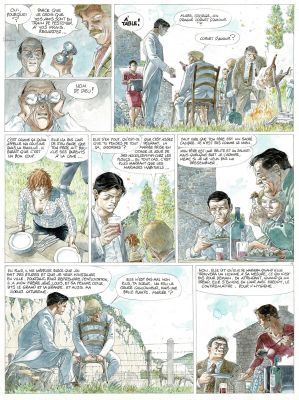 Hermann | Lune de Guerre, planche originale à l’aquarelle pour cet album paru en 2000 chez Dupuis. | Septimus