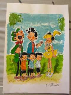 Di Attanasio, Dino - 1 Original colour drawing - Modeste & Pompon | Catawiki