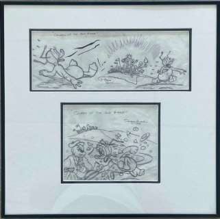 Patrick Block - Queen of the Ant Farm - 2 original pencil preliminaries - NO RESERVE! | Catawiki