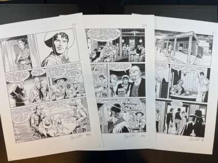 Civitelli, Boselli - 4 Original page - Tex - "Il Segno di Yama" #2/60 | Catawiki