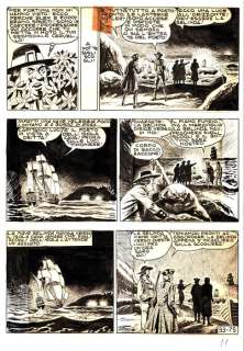 EsseGesse - 1 Original page - il Grande Blek #33 - "la banda del Pipistrello" - 1956 | Catawiki