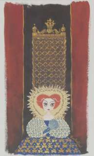 Queen Elizabeth - Gouache Painting | Stuart Ng Books