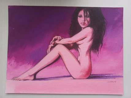 Dany - 1 Original colour drawing - Nu | Catawiki