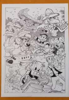 Alessandro Gottardo - 1 Original drawing - Uncle Scrooge - "Paperone e l’isola del Gigante di Pietra" - 2018 | Catawiki