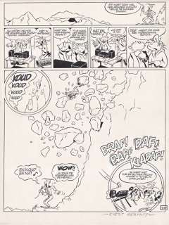 Geradts, Evert | Original illustration + Original colouring (p.145)  - Alsjemaar Bekend Band  - Eppo wordt vervolgd  - (1987) | Catawiki