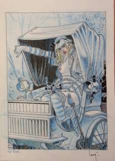 Lamquet, Chris | Original drawing for a poster  - La Panne | Catawiki