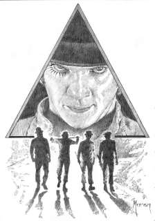 Maren - A Clockwork Orange (Kubrick,1971) - Original Pencil Drawing - Original Artwork | Catawiki