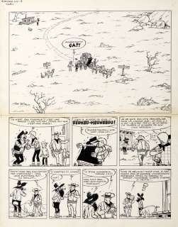 Tibet | Chick Bill, planche n°9 Ã  l’encre de Chine de… | Millon