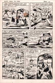 Joe Edwards - Jughead As Captain Hero #4 P.20 - Veronica Snatched By Monster - 1967