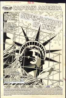 Paul Neary - CAPTAIN AMERICA #323 Splash Page | ComicConnect