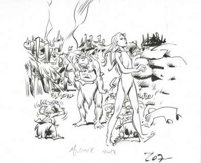 Mourier. Illustration originale Trolls de Troy | BDEnchères