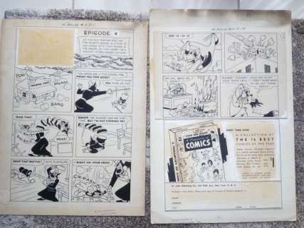 Paul Terry - 2 Original drawing - Mighty Mouse - #11 - 1954 | Catawiki