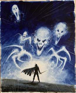 ALDO DI GENNARO - Originale cover for Le Storie Speciale n. 5 "L‘inquisitore". Cm. 36x44. Gouache. Signed. Mint. Code 9227.