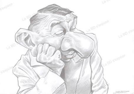 Jean-Marc BOROT - Caricature Originale Robert Dalban