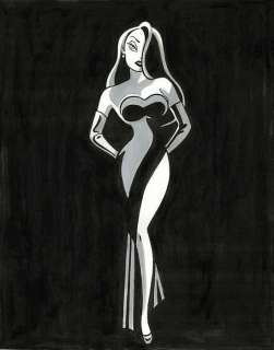 Tony Fernandez - Jessica Rabbit Noir - XL Original Painting - Hand Signed | Catawiki
