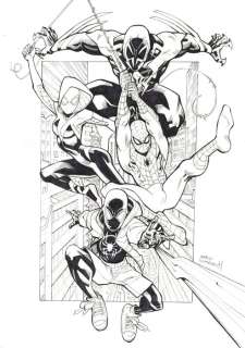 Domenech, Sergi - Couverture Encre Marvel - Spider-Man: Across the Spider-Verse - Original Hand-Signed Artwork | Catawiki