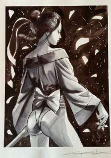 Candita, Giuseppe - 1 Original drawing - La Guerriera dai petali di ciliegio - Awarness | Catawiki