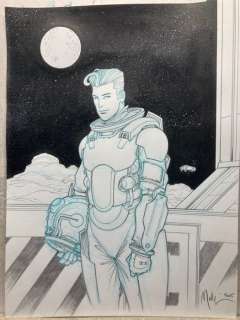 Malfin, Nicolas - 1 Original drawing - Golden City - Harrison Banks - 2024 | Catawiki