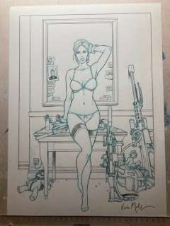 Malfin, Nicolas - 1 Original drawing - Golden City - Amber - 2025 | Catawiki