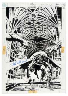 "BATMAN: BLACKGATE" #1 ORIGINAL COMIC BOOK COVER ART. | Hake’s