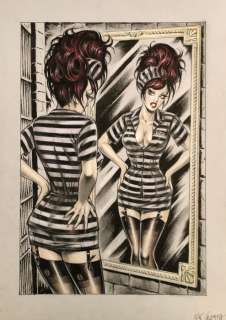 Nik Guerra - 1 Original colour page - Risate Criminali - “Strisce” - pag. 28 - 2024 | Catawiki